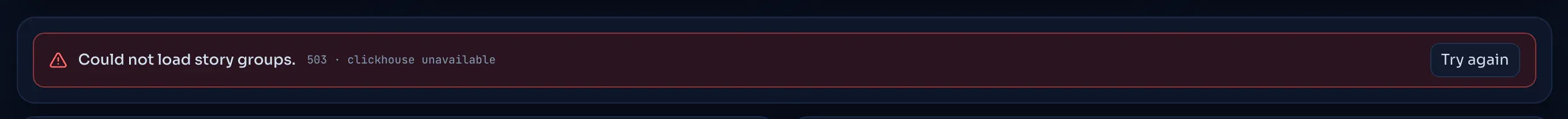 A panel that could not load.